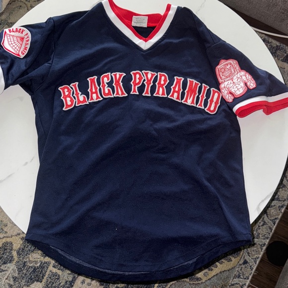 Black Pyramid Navy and Red Jersey - Picture 1 of 5